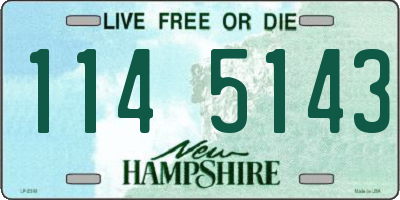 NH license plate 1145143
