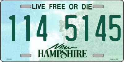 NH license plate 1145145