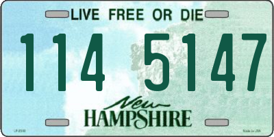 NH license plate 1145147