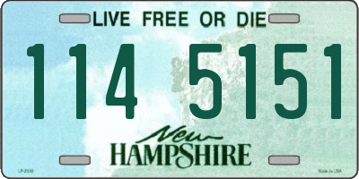 NH license plate 1145151