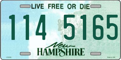 NH license plate 1145165