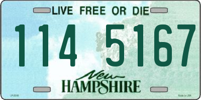 NH license plate 1145167