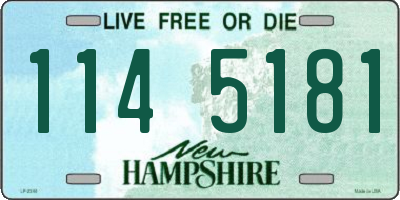 NH license plate 1145181