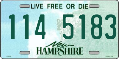 NH license plate 1145183