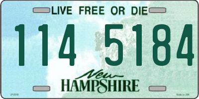 NH license plate 1145184