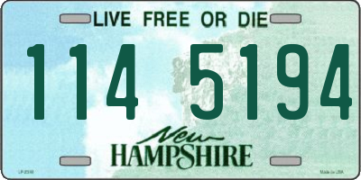 NH license plate 1145194