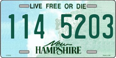 NH license plate 1145203