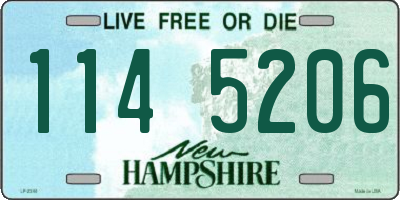 NH license plate 1145206