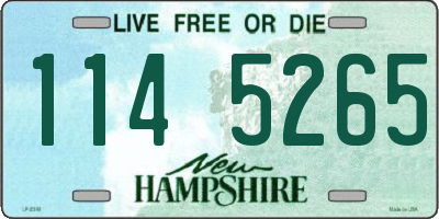 NH license plate 1145265