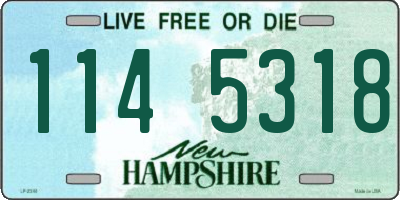 NH license plate 1145318