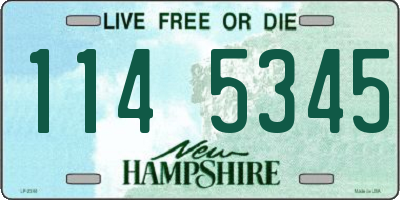 NH license plate 1145345
