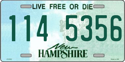 NH license plate 1145356