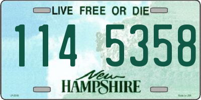 NH license plate 1145358