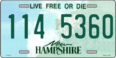 NH license plate 1145360