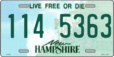 NH license plate 1145363