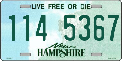 NH license plate 1145367