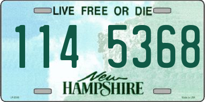 NH license plate 1145368