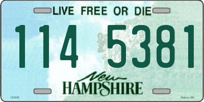 NH license plate 1145381