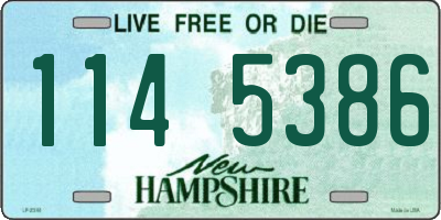 NH license plate 1145386