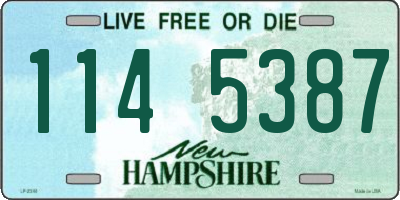 NH license plate 1145387