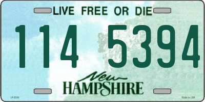 NH license plate 1145394