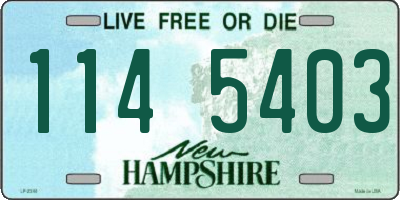NH license plate 1145403