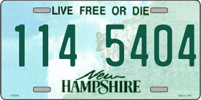 NH license plate 1145404