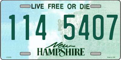 NH license plate 1145407