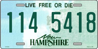 NH license plate 1145418