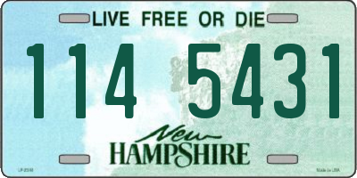 NH license plate 1145431