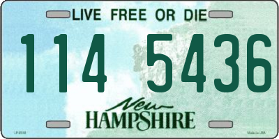 NH license plate 1145436