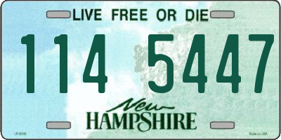 NH license plate 1145447