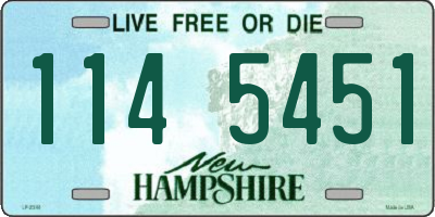 NH license plate 1145451