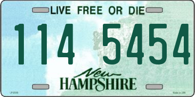 NH license plate 1145454