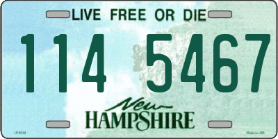 NH license plate 1145467