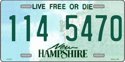 NH license plate 1145470