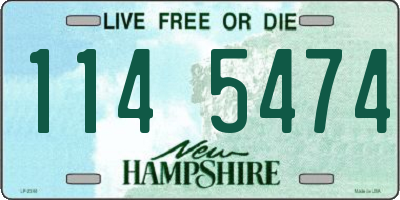 NH license plate 1145474