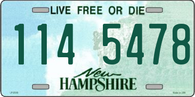 NH license plate 1145478