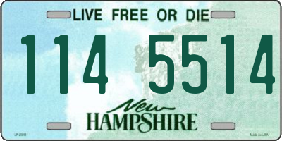 NH license plate 1145514