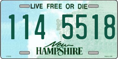 NH license plate 1145518