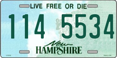 NH license plate 1145534