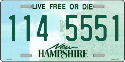 NH license plate 1145551