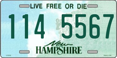 NH license plate 1145567