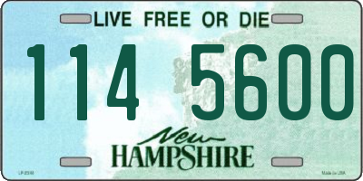 NH license plate 1145600