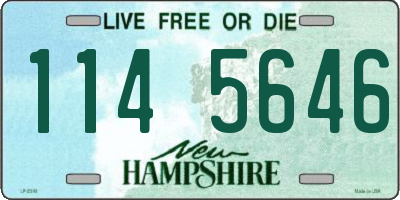 NH license plate 1145646