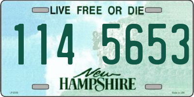NH license plate 1145653