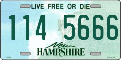 NH license plate 1145666