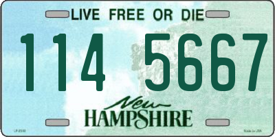 NH license plate 1145667