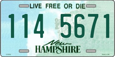 NH license plate 1145671