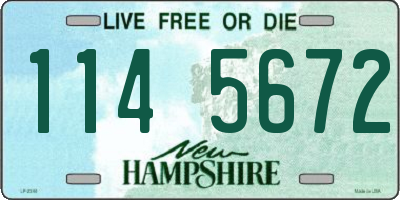 NH license plate 1145672